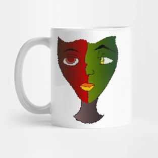 The deep face of self-observation is a face from another world Mug